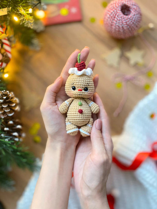 Crochet christmas tree decorations toys set 5 in 1 pattern crochet PDF in Eng Santa Claus snowman gingerbread elf crochet